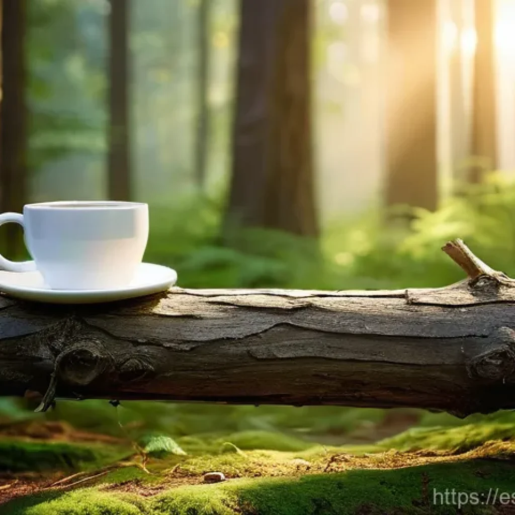 시각적 은유의 감정적 반응 유도 - **Prompt: Tranquil Morning Awakening**
    "A photorealistic image capturing a serene outdoor scene ...