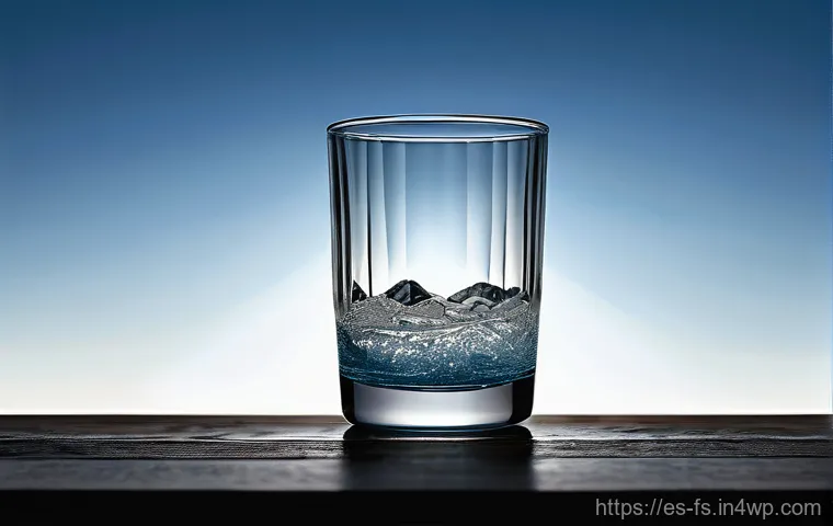 시각적 은유를 통한 데이터 시각화 - **Image Prompt: The Empty Glass of Scarcity**
    "A photorealistic image of a crystal-clear drinkin...