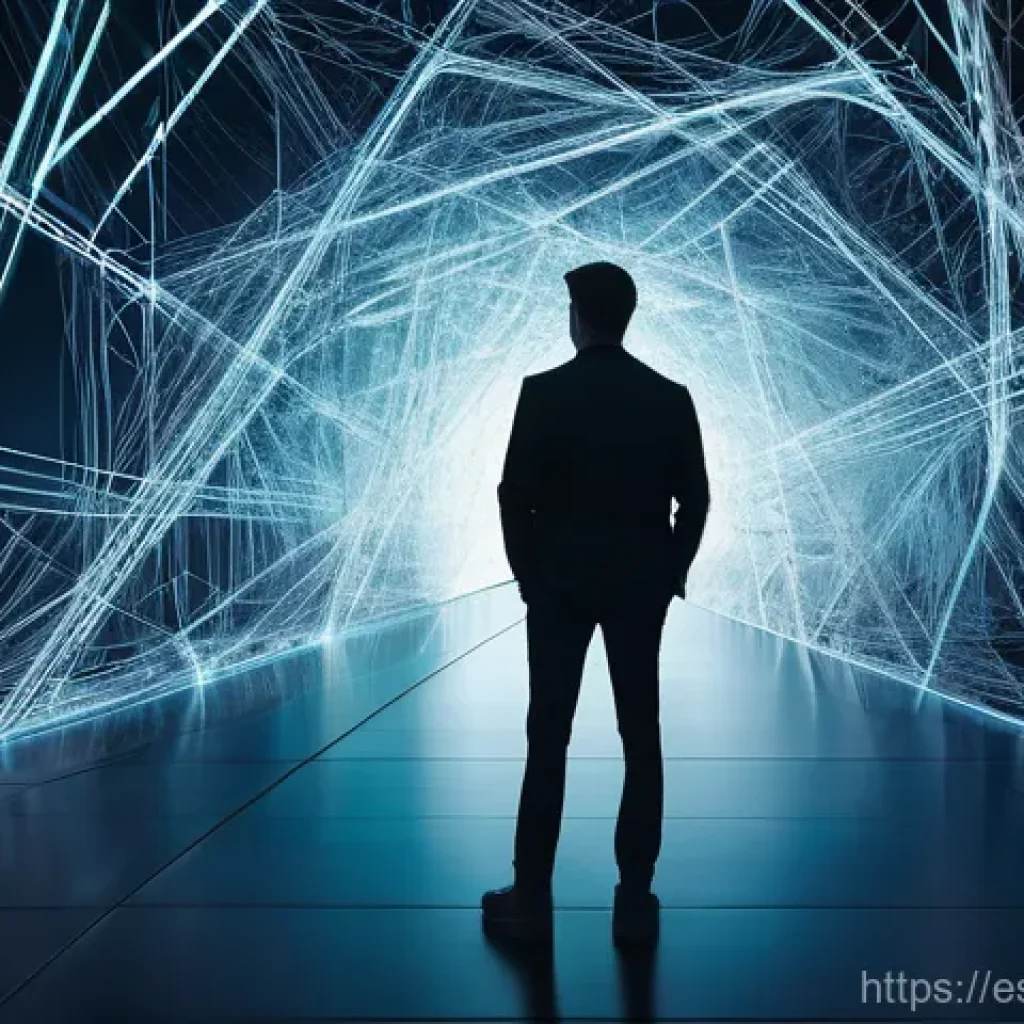 시각적 은유와 사회적 담론 - **Prompt:** A visually striking conceptual image depicting the transformation of complex information...