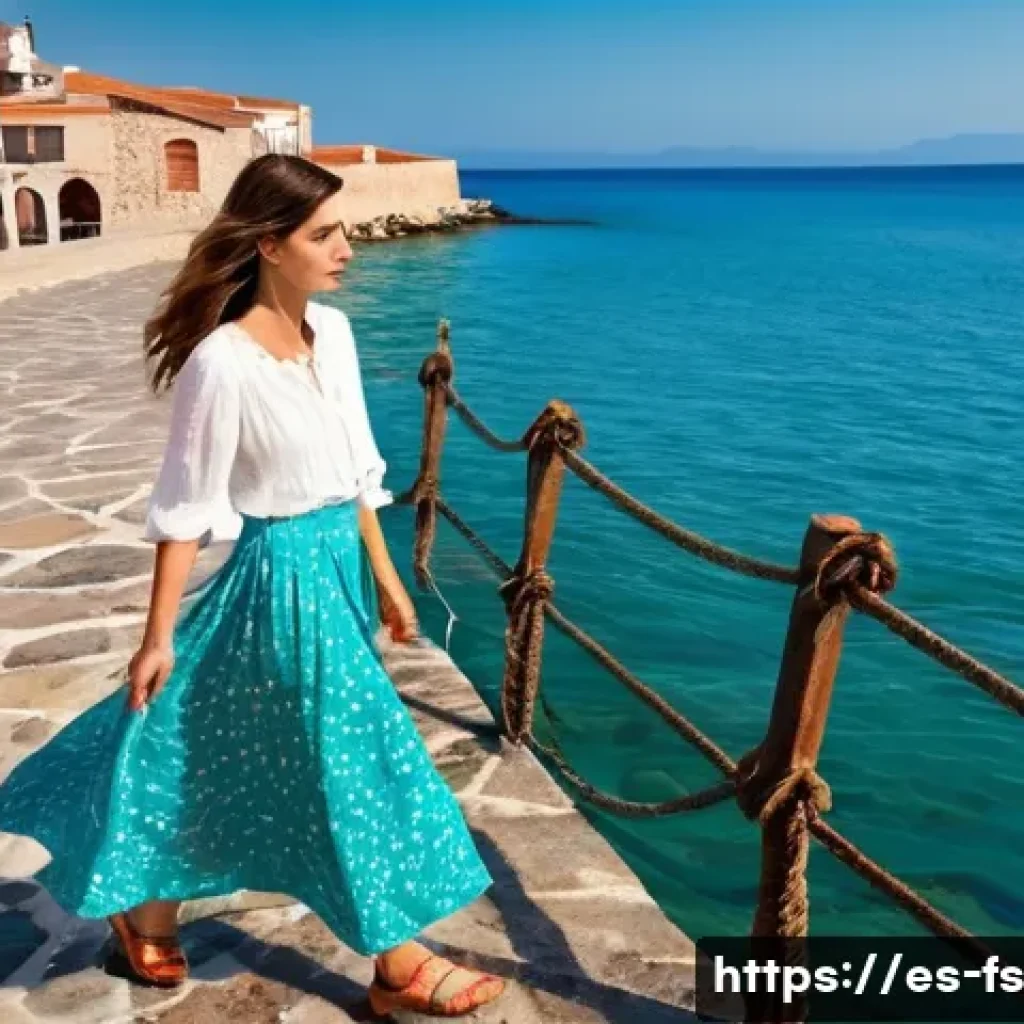 시각적 은유 개발을 위한 실습 예제 - **Prompt 1: Resistance to Change in a Spanish Coastal Town**
    A lone adult woman, in her early 30...